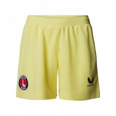Castore Charlton Athletic Home Goal Keeper Shorts Womens Lemon