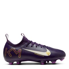 Nike Zoom Mercurial Vapor 16 Juniors Firm Ground Football Boots Purple/Ivory
