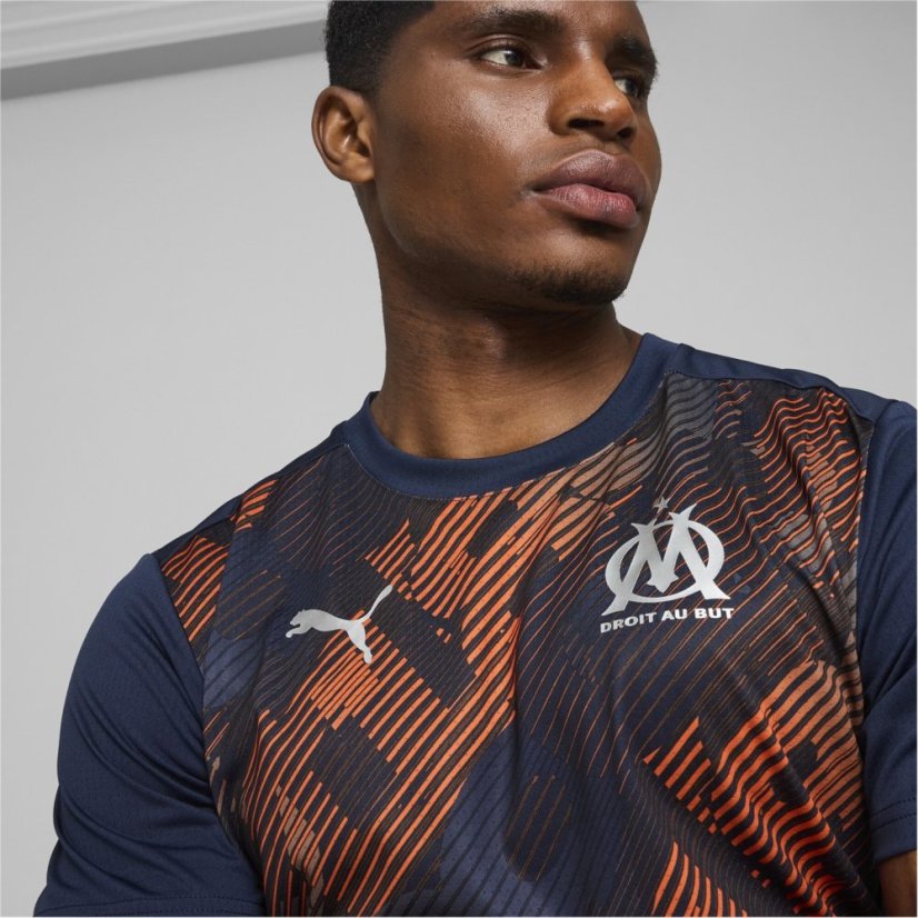 Puma Olympique De Marseille Pre Match Shirt 2024 2025 Adults Blue