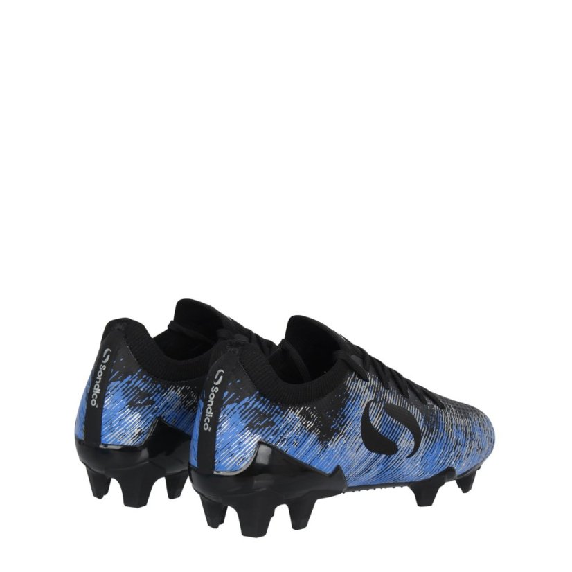 Sondico Blaze Childrens FG Football Boots Black/Blue