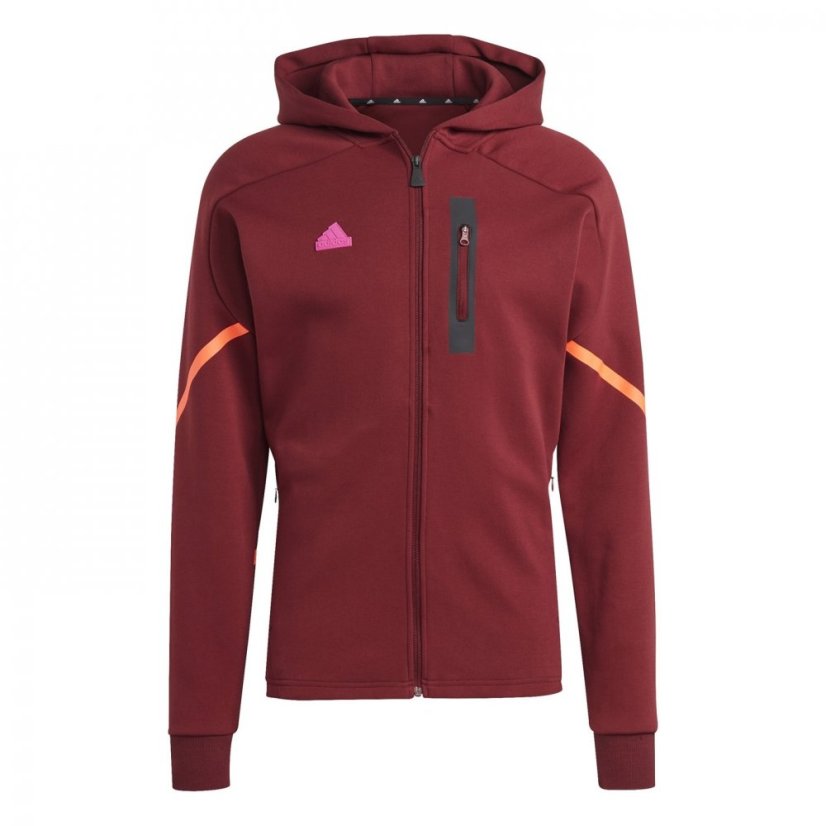 adidas GameDay Full Zip pánska mikina Shadow Red