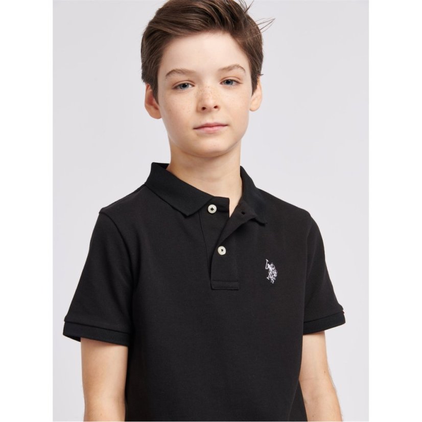 US Polo Assn DHM Pique Polo Jn00 Black