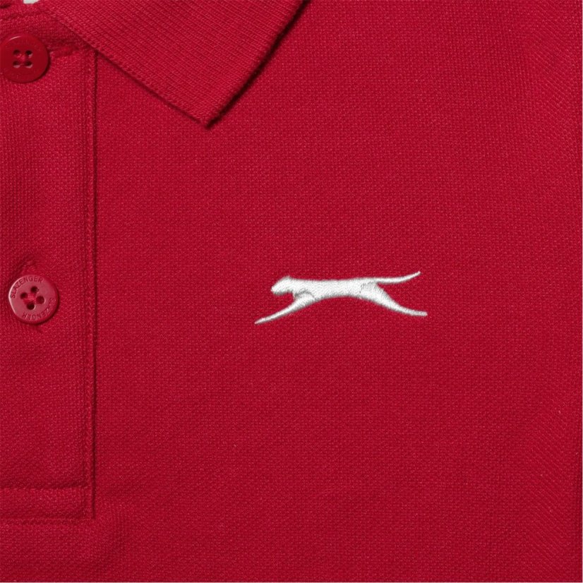 Slazenger Plain Polo Shirt Junior Red