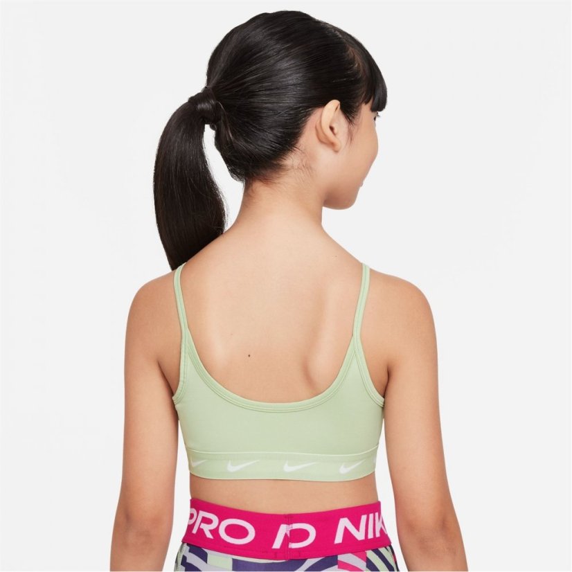 Nike Dri-FIT One Big Kids' (Girls') Sports Bra Honey Dew