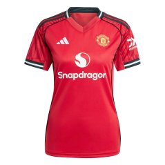 adidas Manchester United Home Shirt 2025 2026 Womens Red