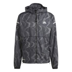 adidas Men's Ultimate Premium Performance Running Jacket Black