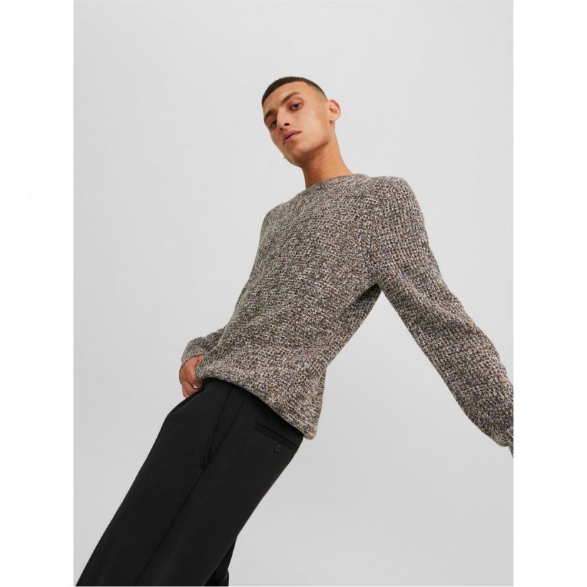 Jack and Jones Will Knitted Crew Neck Jumper Otter