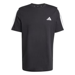 adidas Essentials 3-Stripes pánske tričko Black/White