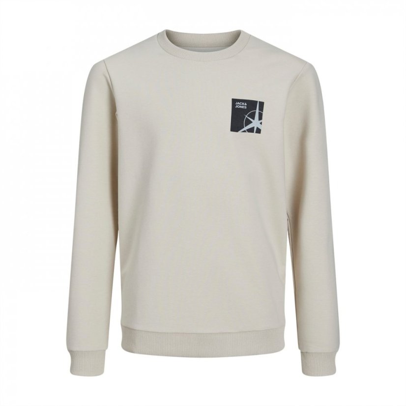 Jack and Jones Logo Sweatshirt Junior Boys Moonbeam