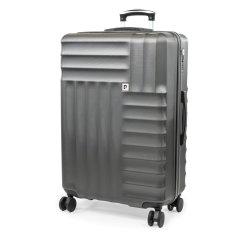 Pierre Cardin Soleil 30-inch Hard Shell Luggage Large Suitcase Charcoal Grey