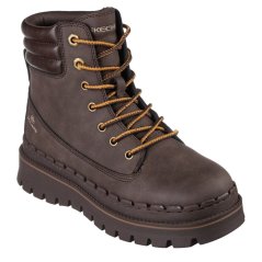 Skechers Women's Jammers Flat Ankle Boots Dark Brown