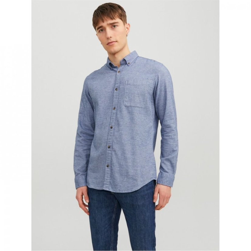 Jack and Jones Casual Melange Shirt Faded Denim