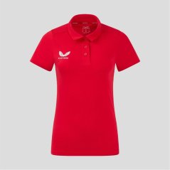 Castore Women's Short Sleeve Polo Shirt True Red