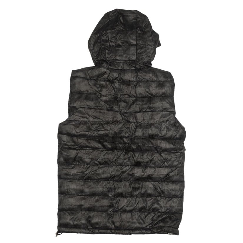 Everlast All Over Pattern Gilet Mens Black AOP
