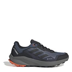 adidas Terrex Trail Rider Gore-Tex Trail Mens Running Shoes Steel/Black