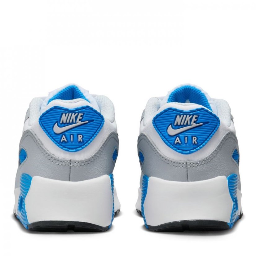 Nike Air Max 90 Little Kids' Shoes White/Blue