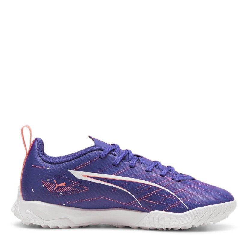 Puma Ultra Play Junior Astro Turf Football Boots Purple/Wht/Org