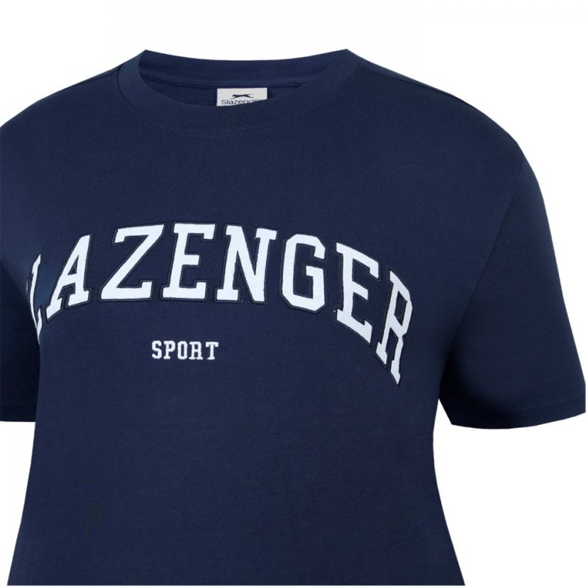 Slazenger Large Logo Tee Navy