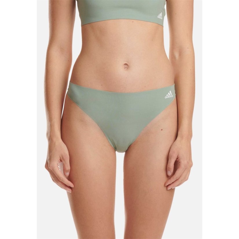 adidas Logo Thong Womens Olive Green