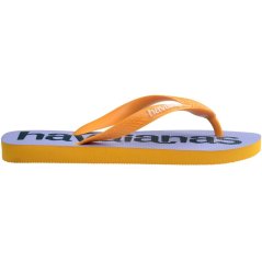 Havaianas Unisex Adults Top Logomania Ruby Red Flip Flops Yellow