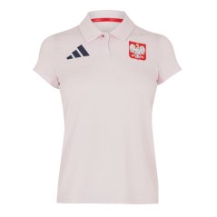 adidas Women's Short Sleeve Performance Polo Shirt Almost Pink