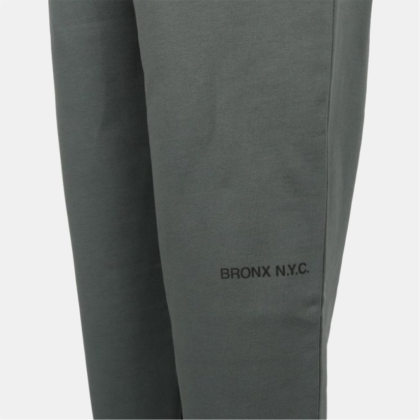 Everlast Men's High Waisted Cotton Fleece Ribbed Cuffs Joggers Khaki