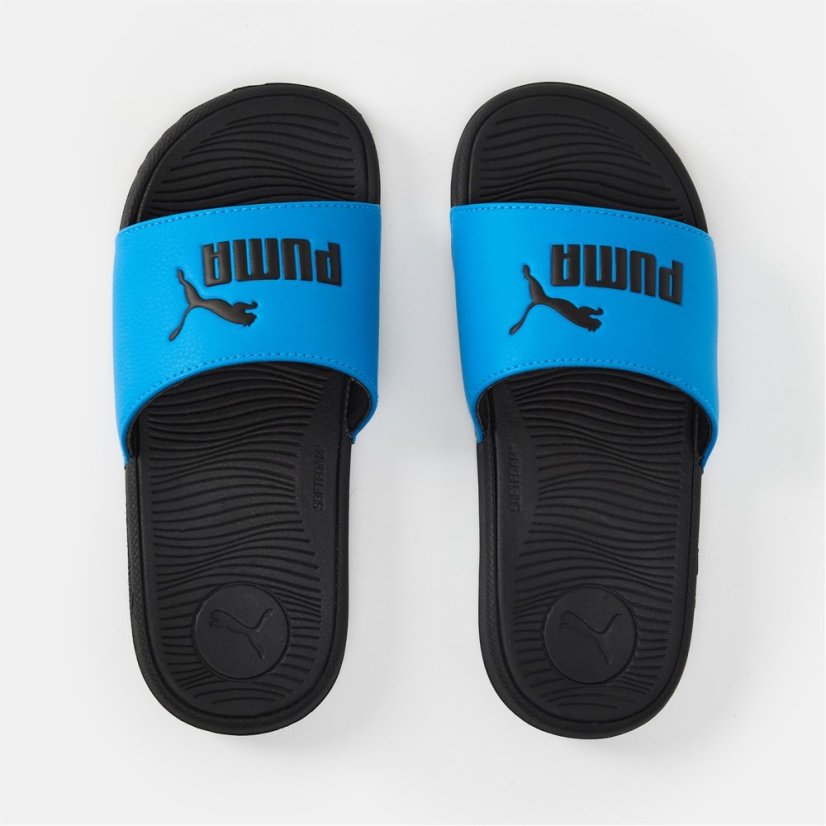 Puma Unisex Kids' Cool Cat Pool Sliders Blue/Black