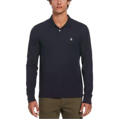 Original Penguin Sleeve Pique pánské polo tričko Dark Sapphire
