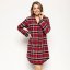 Cyberjammies Windsor Super Cosy Check Nightshirt Red Check