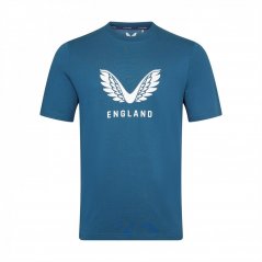Castore England pánske tričko Blue