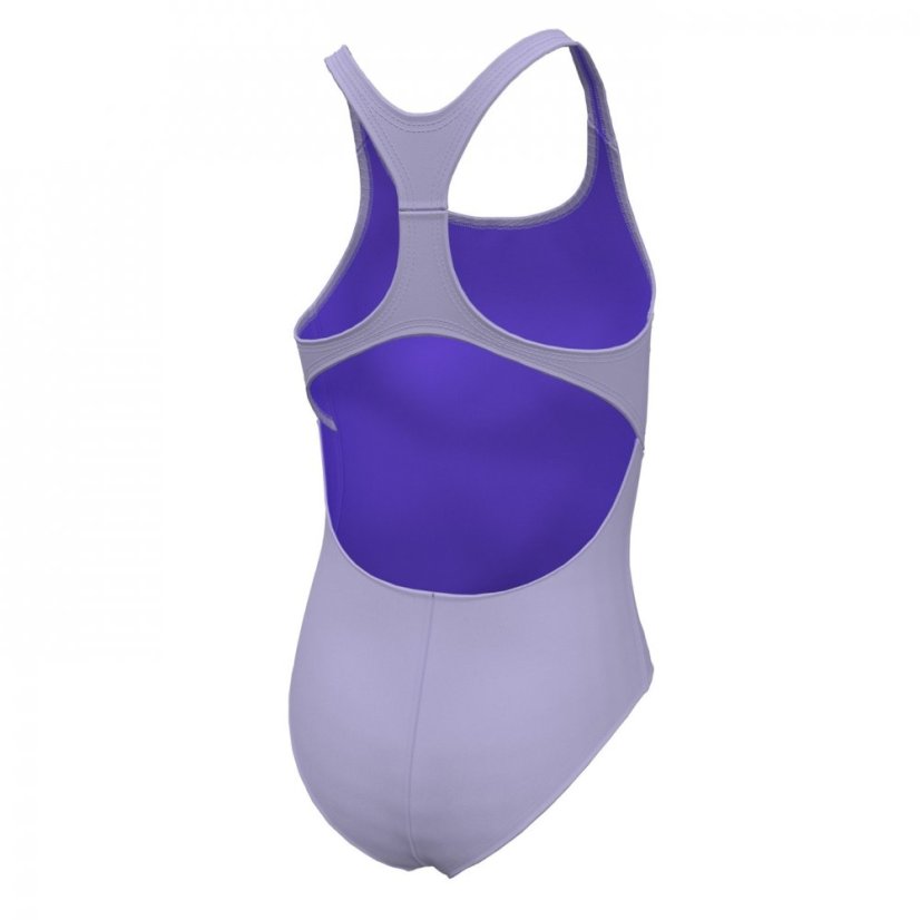 Nike Swoosh Swimsuit Junior Girls Lilac Bloom