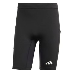 adidas Own the Run Short Tights Mens Black