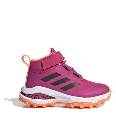 adidas Fortarun All Terrain Cloudfoam Sport Running Elast Road Shoes Unisex Kids Terema/Cblack