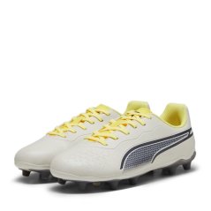 Puma King Match Fg/Ag Jr Firm Ground Football Boots Unisex Kids Alpine Snow