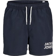 Jack and Jones Logo Swim Short Junior Boys Sky Captain