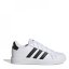 adidas Grand Court Junior Boys Trainers White/Black