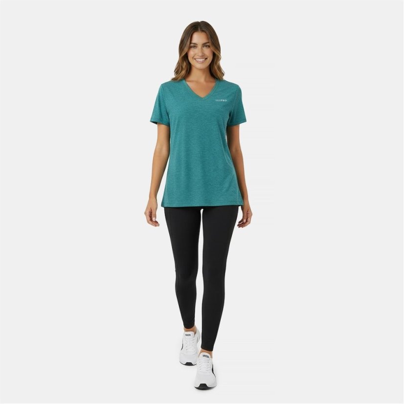 USA Pro The USA Pro Tech V Tee Ladies Teal