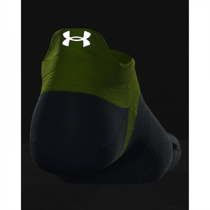 Under Armour Armour Ua Ad Run Lite 2pk Ns Tab Crew Sock Unisex Adults Blue/Green