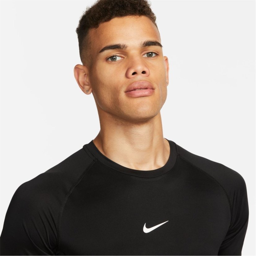 Nike Pro Men's Tight Fit Short-Sleeve Top Black
