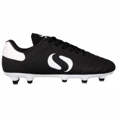 Sondico Strike Soft Ground Junior Football Boots Black/White