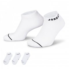 Nike Everyday No-Show Socks (3 Pairs) White/Black