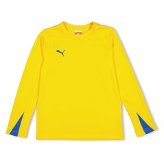 Puma Unisex Kids' Team Long Sleeve Performance Gym Top Yellow