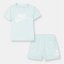 Nike Nike Tee Short Set In53 White/Blue