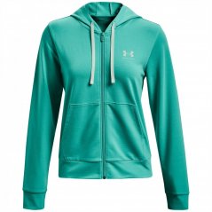Under Armour Armour Rival Terry Full Zip Hoodie Womens Green
