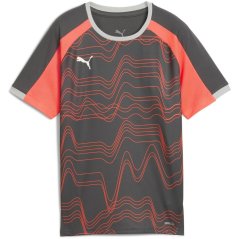 Puma Puma Individualliga Graphic Jersey Jr T-Shirt Unisex Kids SGry-Wht-GlwRd