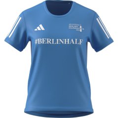 adidas Women's Ber Half Short Sleeve Performance Running Top Blue Burst