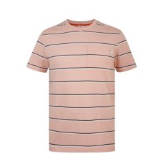 SoulCal Men's Soul Stripe Regular Fit T-Shirt Peach