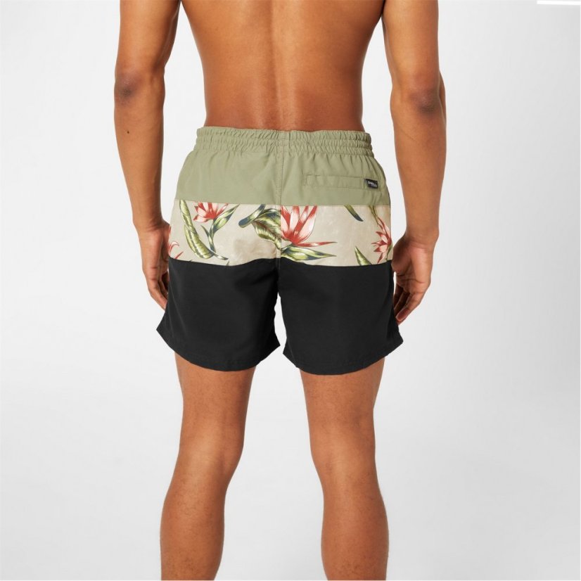 ONeill Frame Block Swim Shorts Green Multi