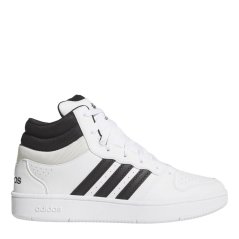 adidas Men's Basketball Trainers White/ Blk/Grey