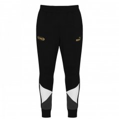 Puma King Fleece Jogging Pants Mens Black/Gold